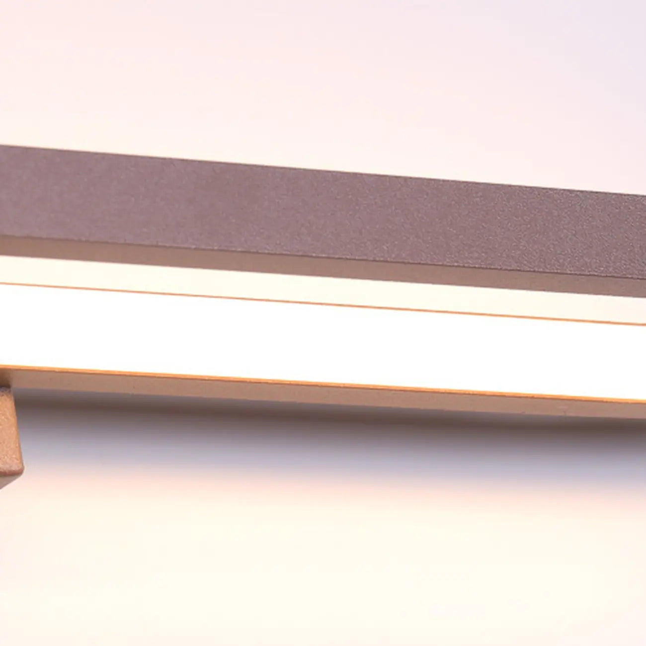 Modern Coffee Straight LED Bathroom Vanity Light in Hardwired