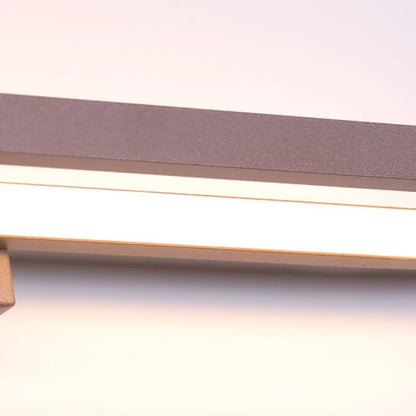 Modern Coffee Straight LED Bathroom Vanity Light in Hardwired
