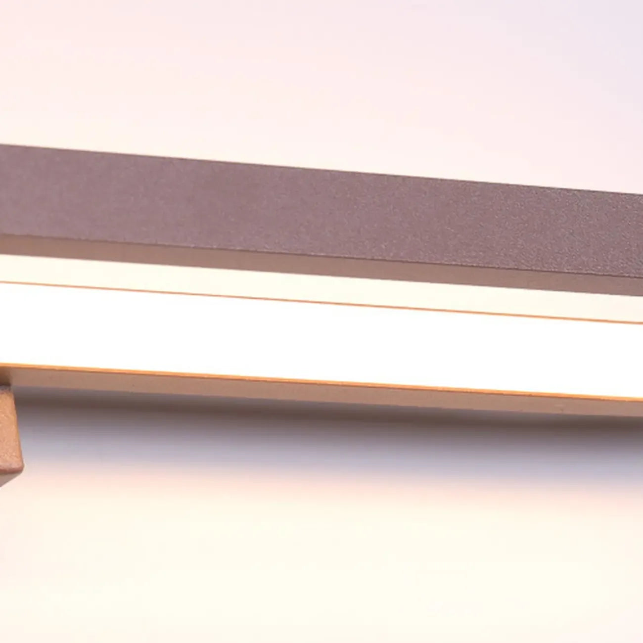 Modern Coffee Straight LED Bathroom Vanity Light in Hardwired