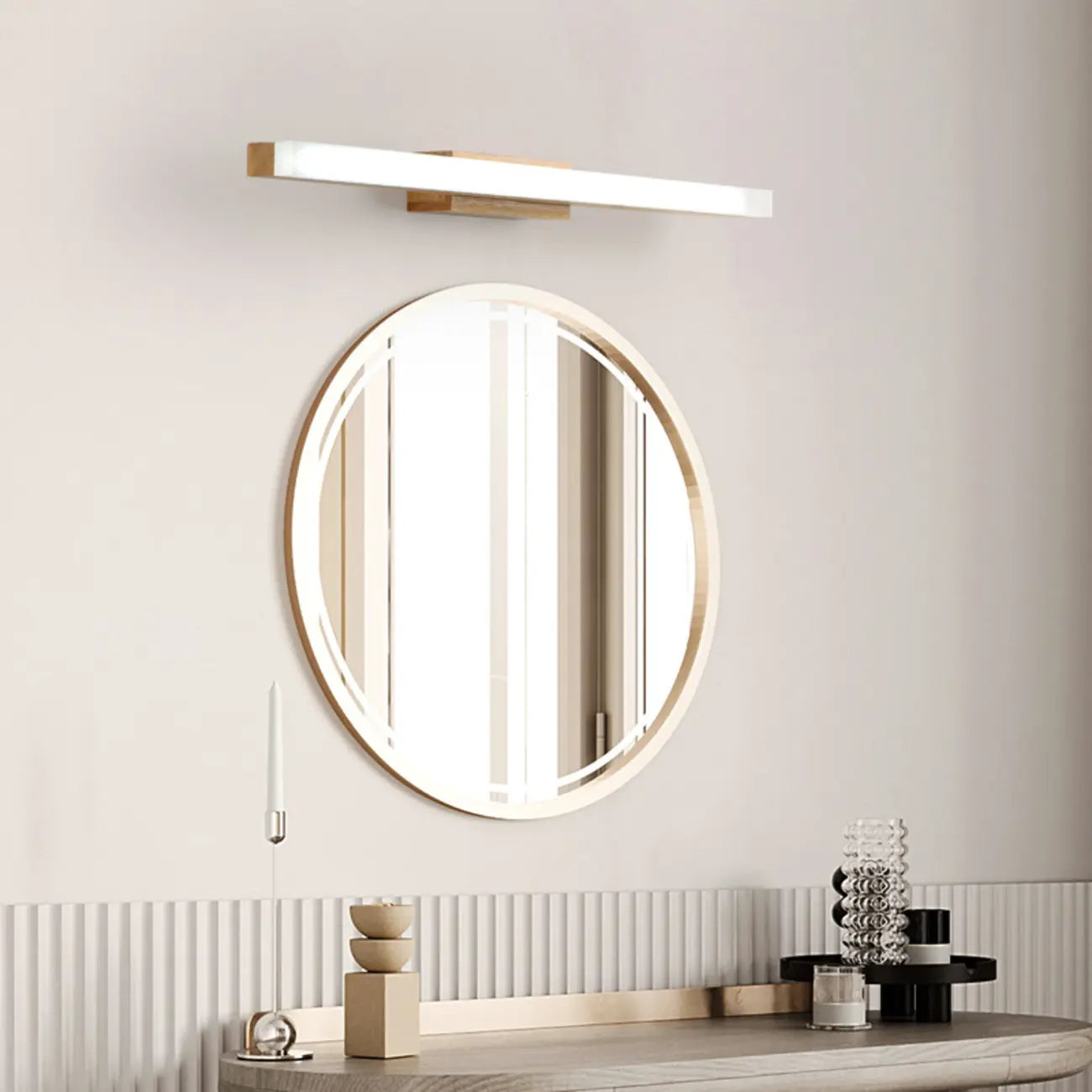 Simple Wall-Mounted LED Vanity Light for Bathroom decor