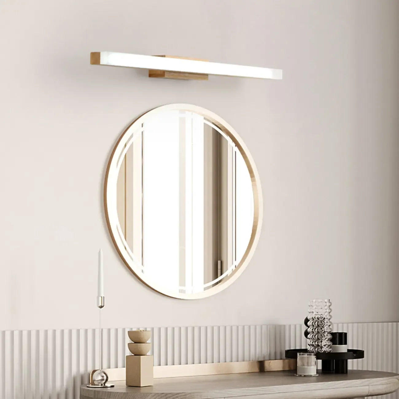 Simple Wall-Mounted LED Vanity Light for Bathroom decor