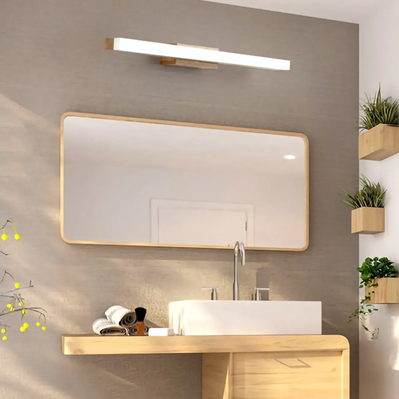 Simple Wall-Mounted LED Vanity Light for Bathroom decor