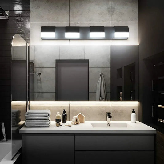 Bathroom Vanity Wall Lights Over Mirror with Lampshade