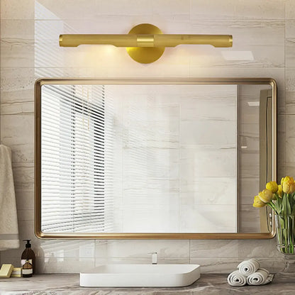 Multi Dimming Modern Linear Copper Bathroom Wall Lights