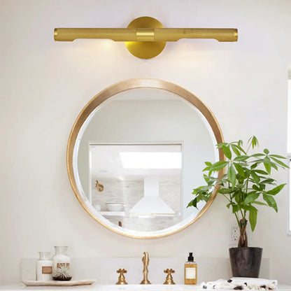 Multi Dimming Modern Linear Copper Bathroom Wall Lights