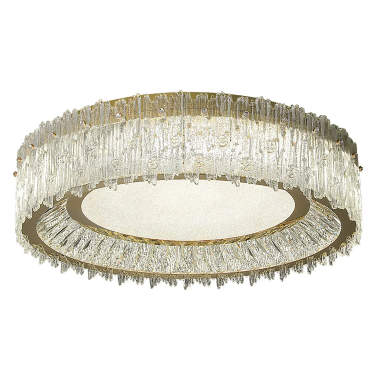 Modern Cylinder Crystal Ceiling Light for Living Room Use