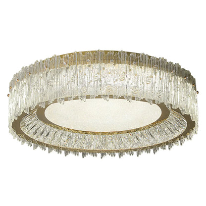 Modern Cylinder Crystal Ceiling Light for Living Room Use