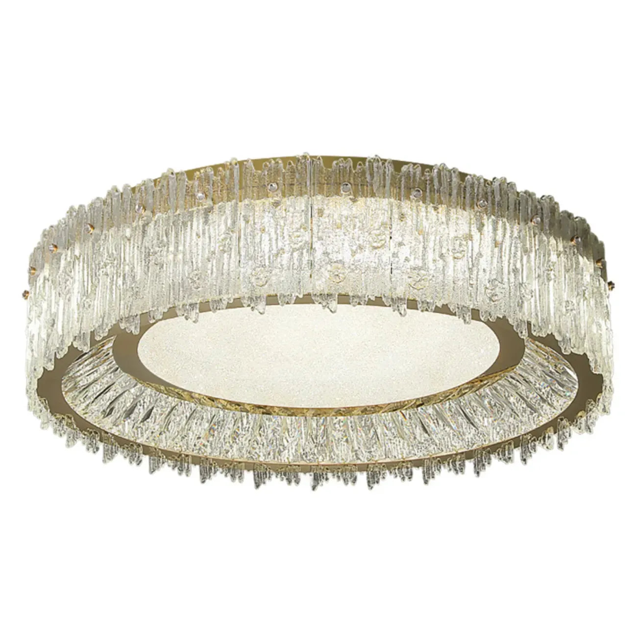 Modern Cylinder Crystal Ceiling Light for Living Room Use