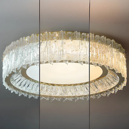 Modern Cylinder Crystal Ceiling Light for Living Room Use