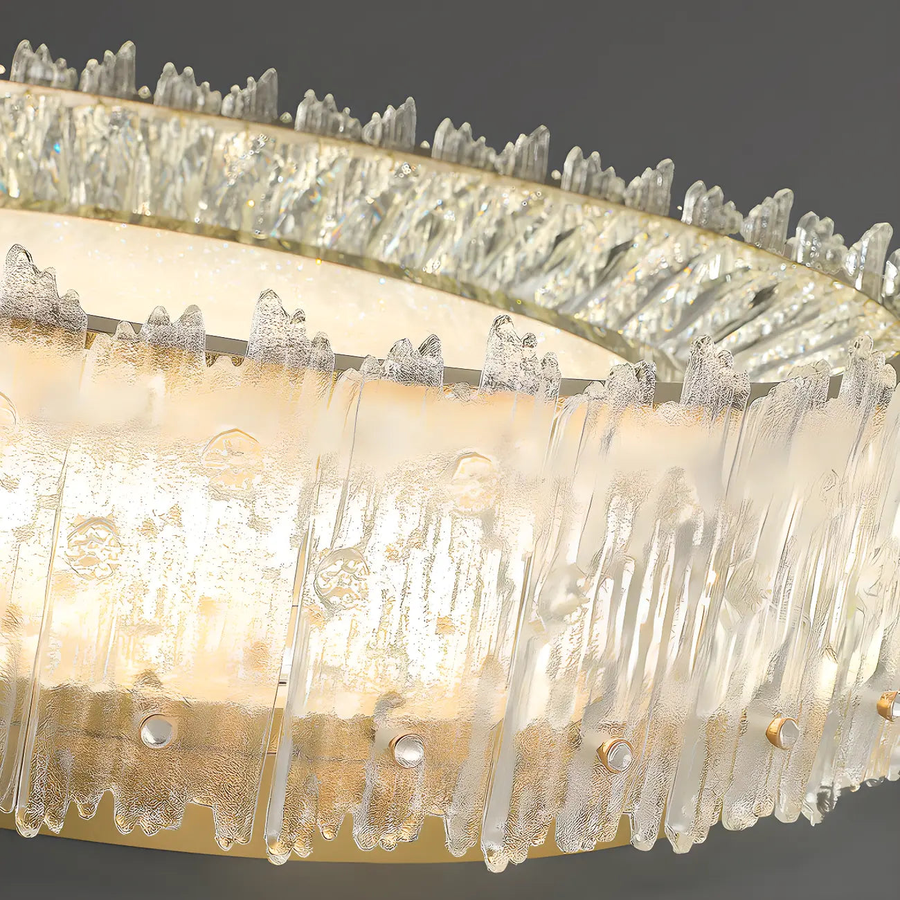 Modern Cylinder Crystal Ceiling Light for Living Room Use