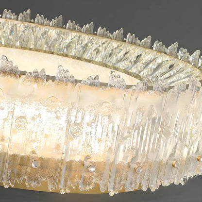 Modern Cylinder Crystal Ceiling Light for Living Room Use