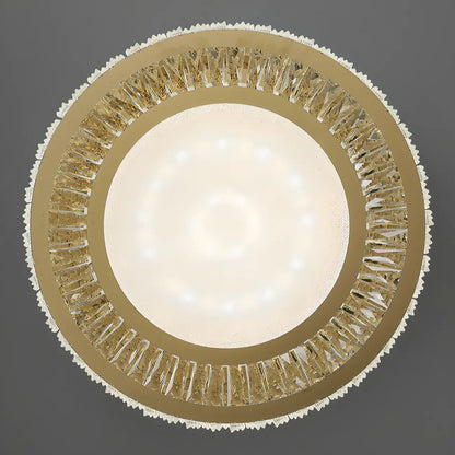 Modern Cylinder Crystal Ceiling Light for Living Room Use