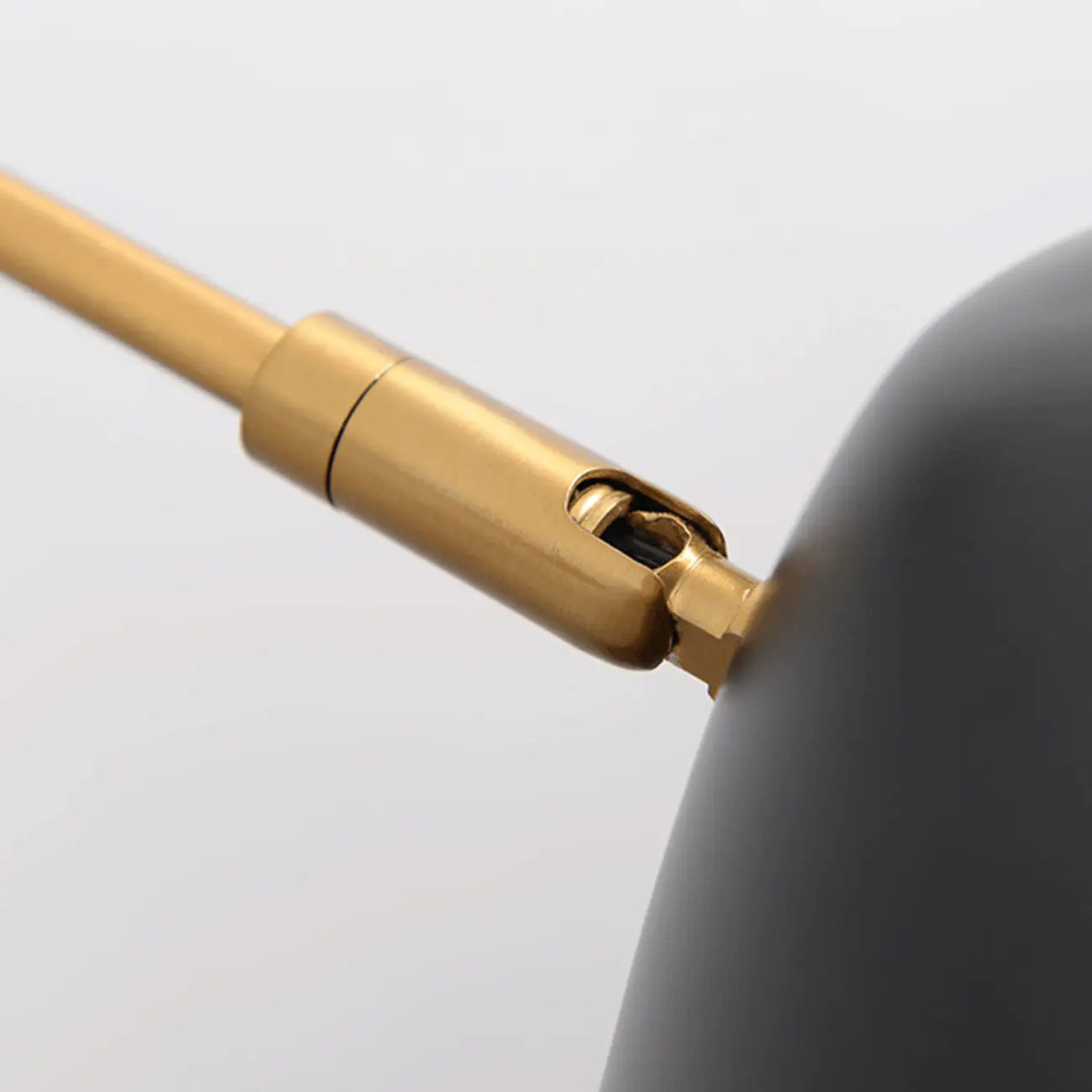 Black Metal 2-Light Swing Arm Wall Lamp for Living Room