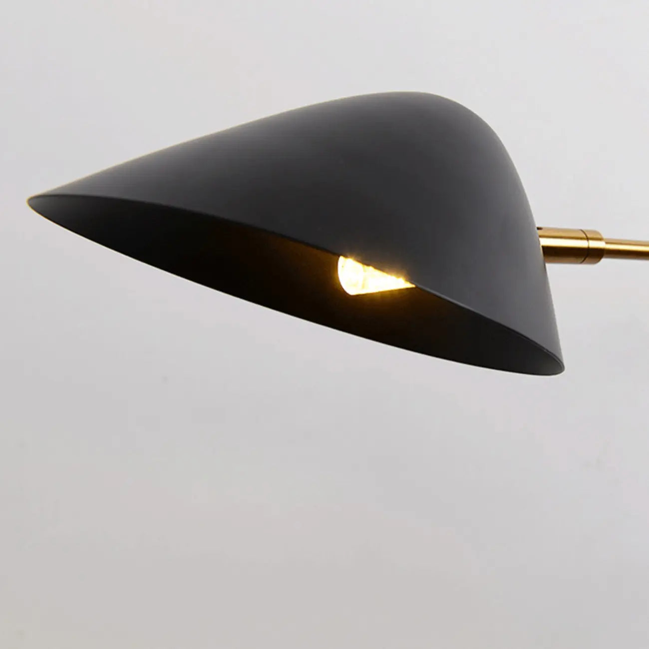 Black Metal 2-Light Swing Arm Wall Lamp for Living Room