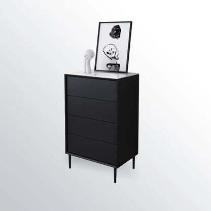 6 Modern Black Accent Cabinet for Bedroom & Living Room