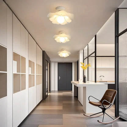 8 Elegant Floral Acrylic LED Ceiling Light for Indoor Use