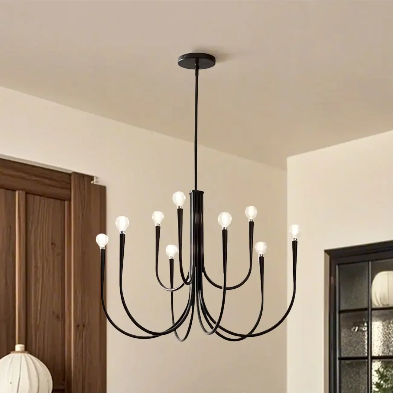 Mid-Century Branch Ceiling Chandelier with Adjustable Height