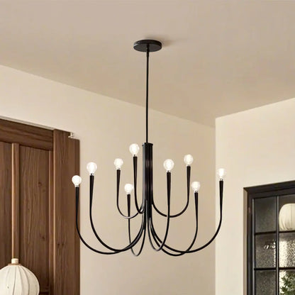 Mid-Century Branch Ceiling Chandelier with Adjustable Height