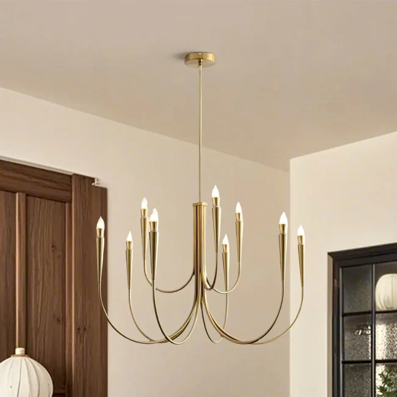 Mid-Century Branch Ceiling Chandelier with Adjustable Height