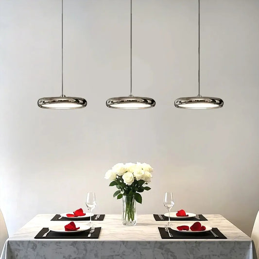 3 Light Metal Round Shape Modern Island Pendant Light