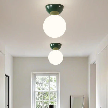 5 to 9 Inch Acrylic Globe Ceiling Light for Residential Use