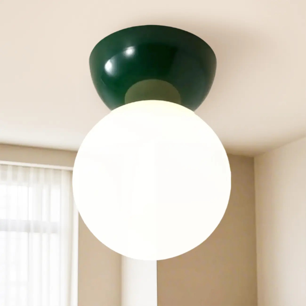 5 to 9 Inch Acrylic Globe Ceiling Light for Residential Use