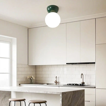 5 to 9 Inch Acrylic Globe Ceiling Light for Residential Use