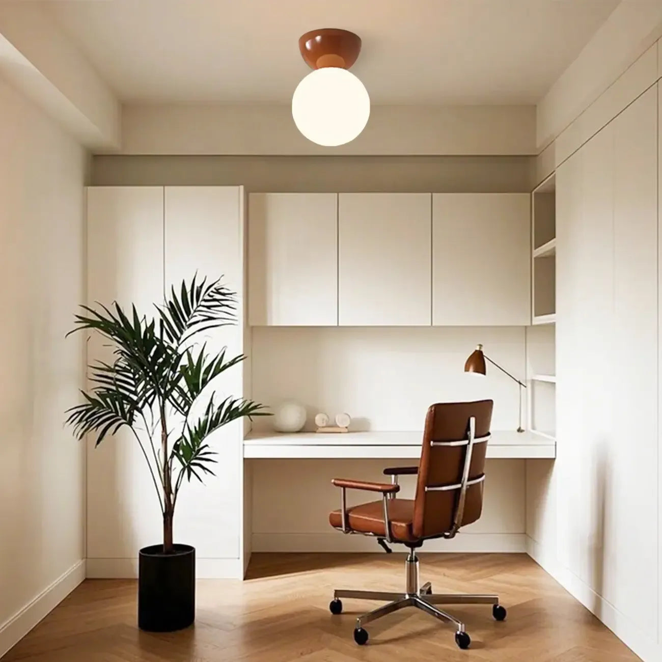 5 to 9 Inch Acrylic Globe Ceiling Light for Residential Use