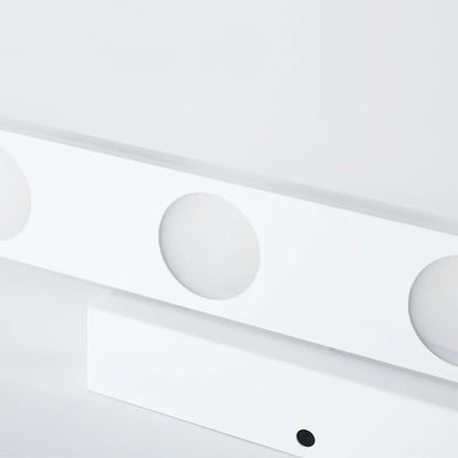 6-Light White Acrylic LED Bar Vanity Light for Bathroom