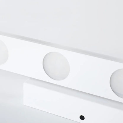 6-Light White Acrylic LED Bar Vanity Light for Bathroom