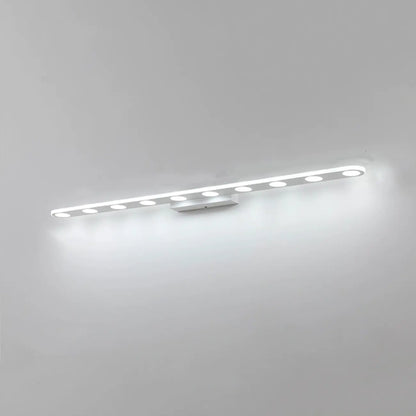 6-Light White Acrylic LED Bar Vanity Light for Bathroom