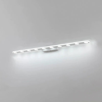 6-Light White Acrylic LED Bar Vanity Light for Bathroom