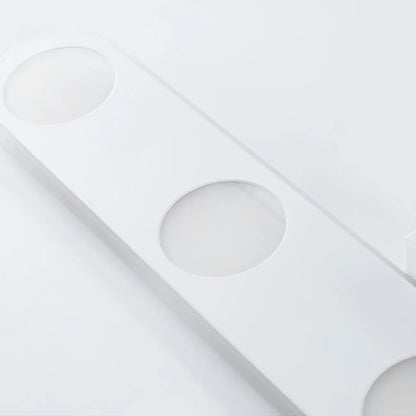 6-Light White Acrylic LED Bar Vanity Light for Bathroom