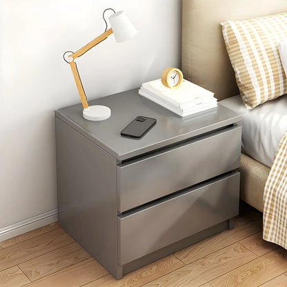 Modern Wood White Bedside Nightstand Drawer Storage