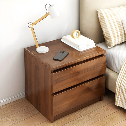 Modern Wood White Bedside Nightstand Drawer Storage