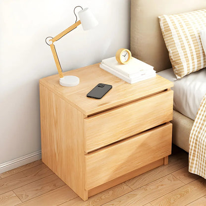 Modern Wood White Bedside Nightstand Drawer Storage