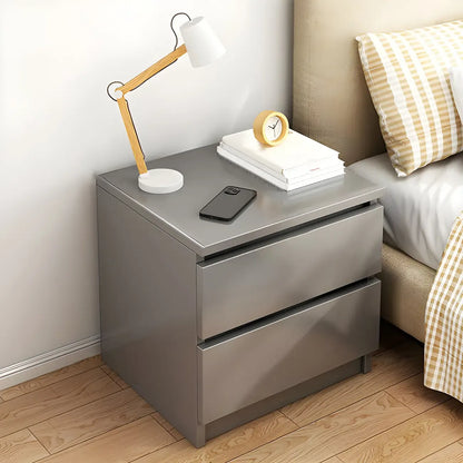 Modern Wood White Bedside Nightstand Drawer Storage