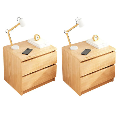 Modern Wood White Bedside Nightstand Drawer Storage