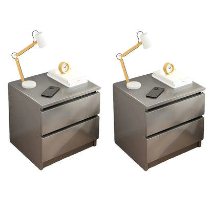 Modern Wood White Bedside Nightstand Drawer Storage