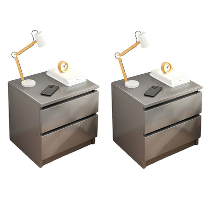 Modern Wood White Bedside Nightstand Drawer Storage