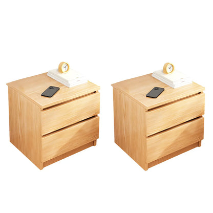Modern Wood White Bedside Nightstand Drawer Storage