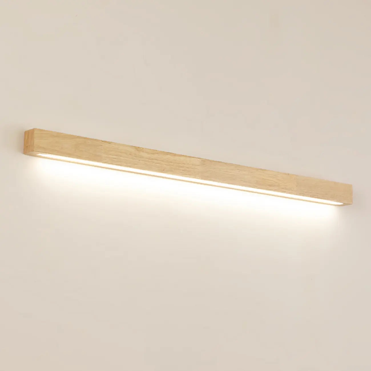 Indoor Minimalist Wooden Linear LED Wall Light