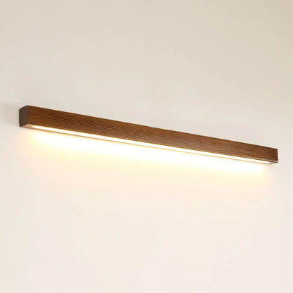 Indoor Minimalist Wooden Linear LED Wall Light