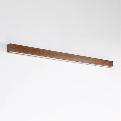 Indoor Minimalist Wooden Linear LED Wall Light