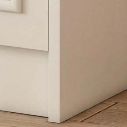 Modern Slim White Shoe Cabinet with Drawer for Hallway