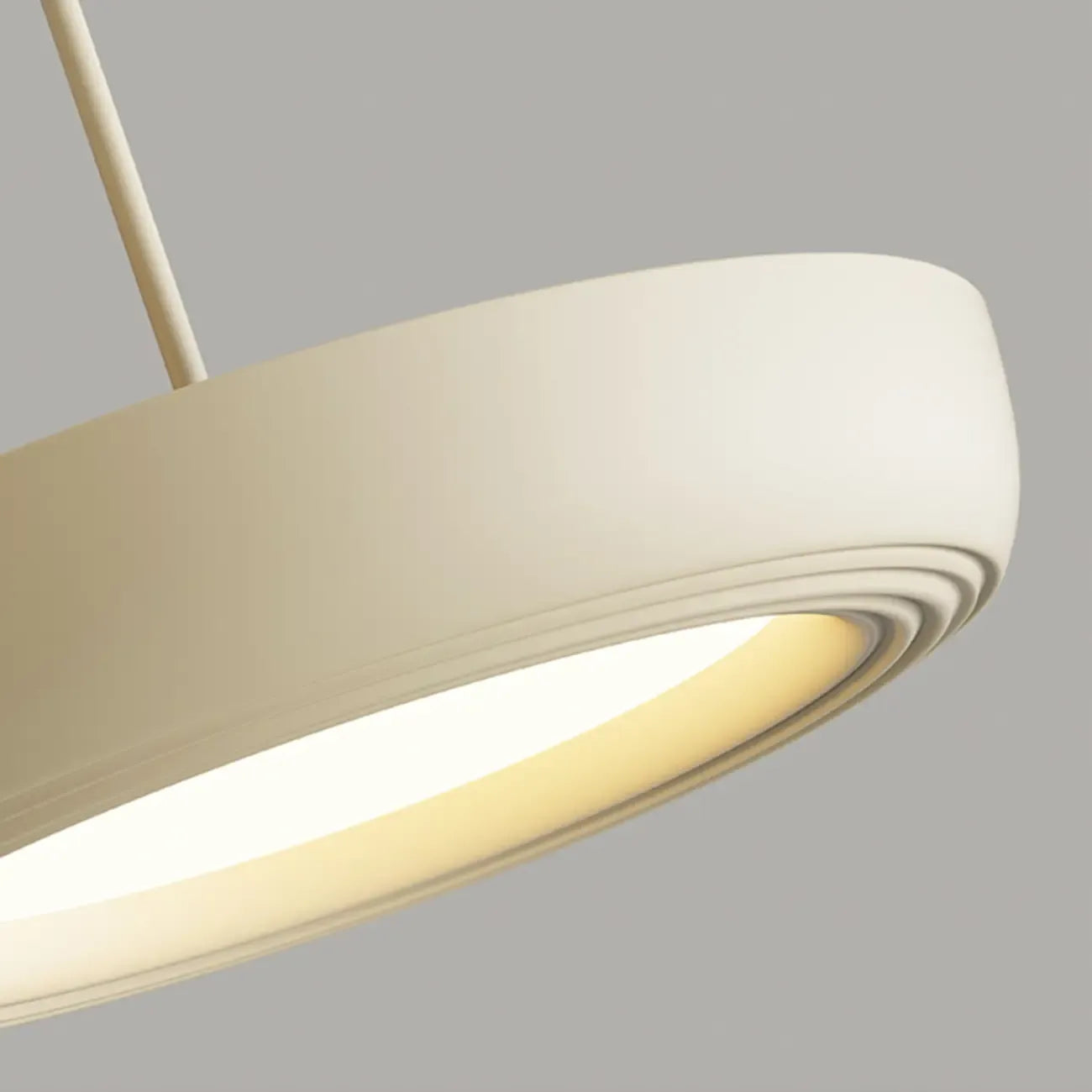 Sleek Metal Round Dimmable LED Island Pendant Light for Kitchen