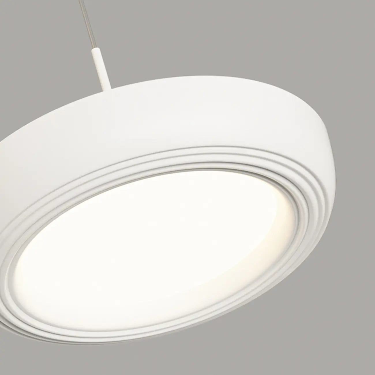 Sleek Metal Round Dimmable LED Island Pendant Light for Kitchen