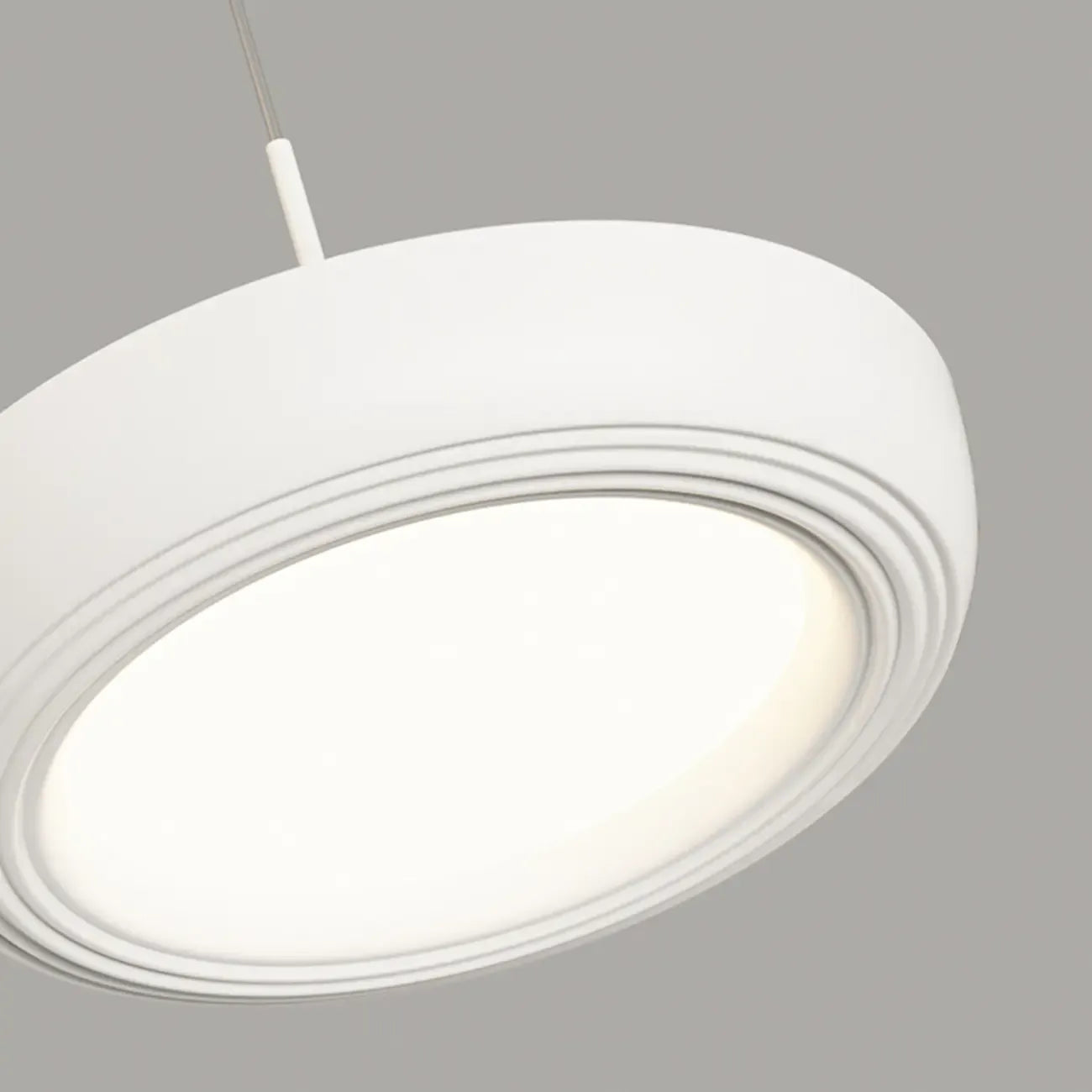 Sleek Metal Round Dimmable LED Island Pendant Light for Kitchen