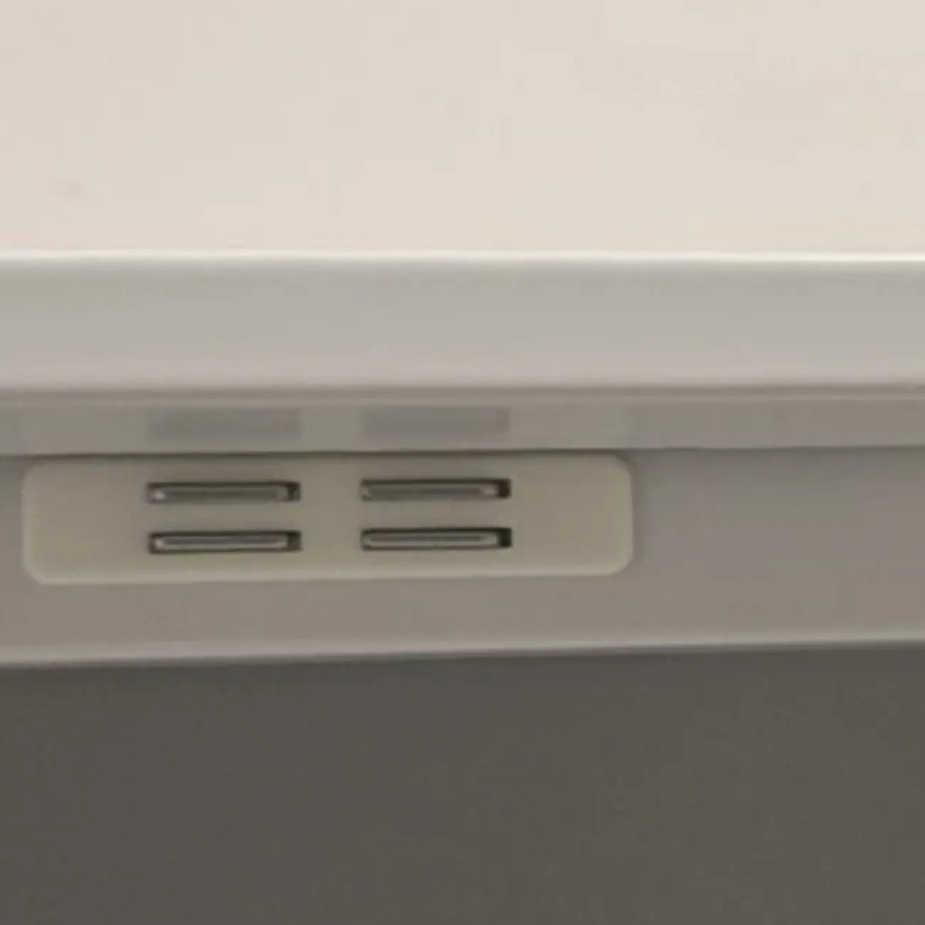 Modern White-Gray Metal Hallway Shoe Storage Cabinet