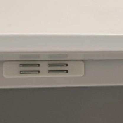 Modern White-Gray Metal Hallway Shoe Storage Cabinet